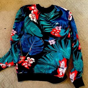 J. Lindenberg floral sweatshirt.